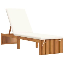 Transat Huile Naturelle 200 x 55 x 94 cm Bois d'acacia massif 524805524805