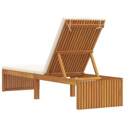 Transat Huile Naturelle 200 x 55 x 94 cm Bois d'acacia massif 524805524805