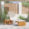Transat Huile Naturelle 200 x 55 x 94 cm Bois d'acacia massif 524806524806
