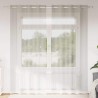 Rideau en Voile 2 pcs Crème 225 x 140 cm Polyester 524814524814