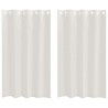 Rideau en Voile 2 pcs Crème 175 x 140 cm Polyester 524815524815