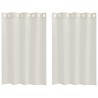 Rideau en Voile 2 pcs Crème 140 x 140 cm Polyester 524816524816