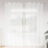 Rideau en Voile 2 pcs Blanc 245 x 140 cm Polyester 524817524817