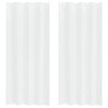Rideau en Voile 2 pcs Blanc 245 x 140 cm Polyester 524817524817