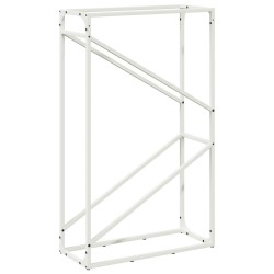 Portant de bois chauffage blanc 60x25x100 cm 524820524820