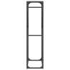 Portant de bois chauffage noir 60x25x100 cm 524822524822