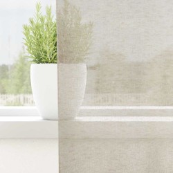 Rideau en Voile 2 pcs Couleur sable 225 x 140 cm Polyester 524824524824