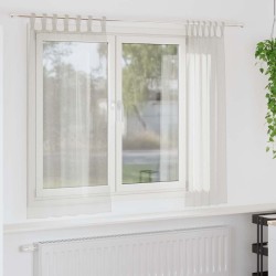 Rideau en Voile 2 pcs Crème 175 x 140 cm Polyester 524831524831