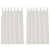 Rideau en Voile 2 pcs Crème 175 x 140 cm Polyester 524831524831