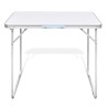 Table pliable de camping avec cadre métallique 80x60 cm 524835524835