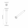Clous pour Bois 2 pcs Argenté Ø 3 x 15 mm Métал 524841524841