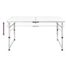 Table pliable de camping Hauteur réglable Aluminium 120x60 cm 524849524849