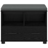 Banc d'entrée avec coussin Chêne Noir 60 x 38 x 46 cm 524856524856