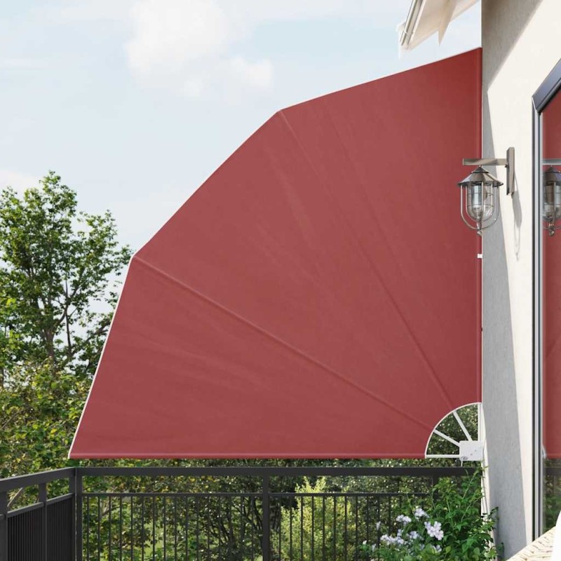 Auvent latéral pliable de balcon Terre cuite 210 x 210 cm  524860524860