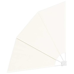 Auvent latéral pliable de balcon Crème 140x140 cm 524861524861