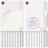 Auvent latéral pliable de balcon Crème 140x140 cm 524861524861
