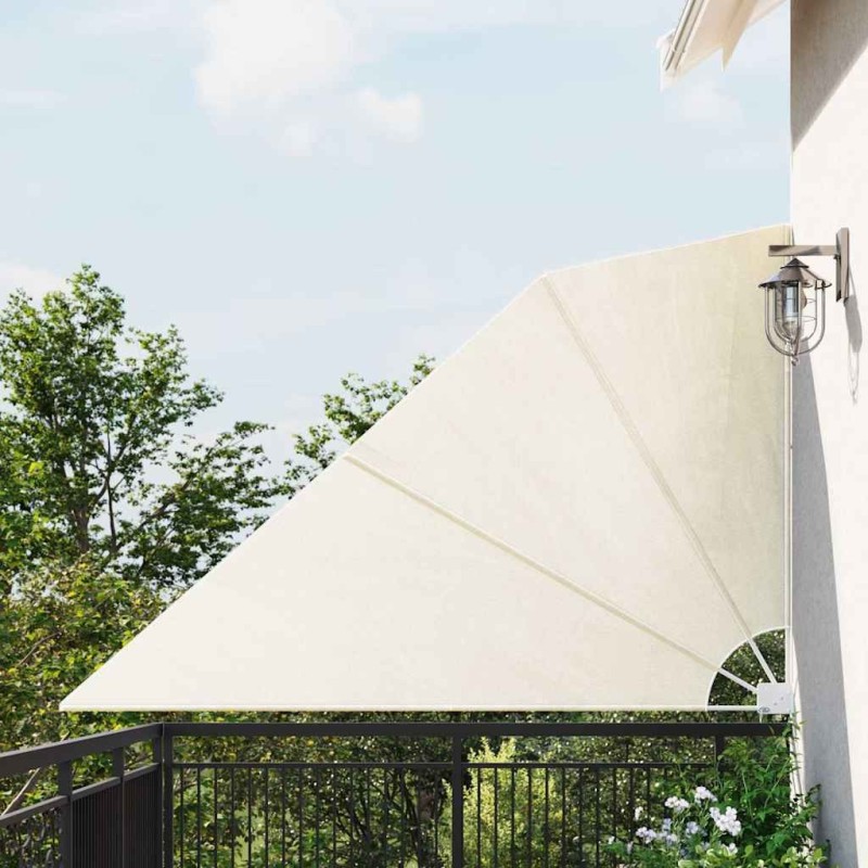 Auvent latéral pliable de balcon Crème 160 x 240 cm  524862524862