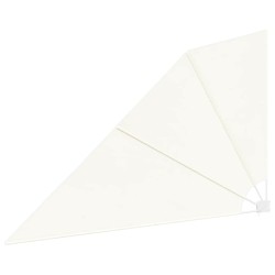 Auvent latéral pliable de balcon Crème 160 x 240 cm  524862524862