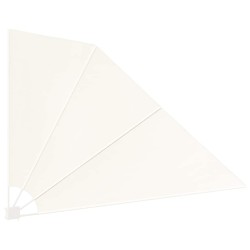 Auvent latéral pliable de balcon Crème 160 x 240 cm  524862524862