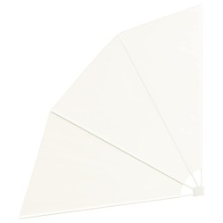 Auvent latéral pliable de balcon Crème 210 x 210 cm  524863524863