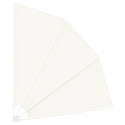 Auvent latéral pliable de balcon Crème 210 x 210 cm  524863524863