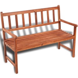 Banc de jardin 120 cm bois solide d'acacia 524869524869