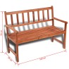 Banc de jardin 120 cm bois solide d'acacia 524869524869