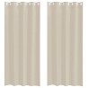 Rideau en Voile 2 pcs Couleur sable 245 x 140 cm Polyester 524883524883