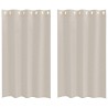 Rideau en Voile 2 pcs Couleur sable 175 x 140 cm Polyester 524885524885