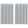 Rideau en Voile 2 pcs Gris foncé 140 x 140 cm Polyester 524886524886