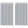 Rideau en Voile 2 pcs Gris foncé 175 x 140 cm Polyester 524887524887