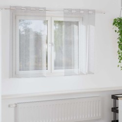 Rideau en Voile 2 pcs Gris clair 140 x 140 cm Polyester 524889524889