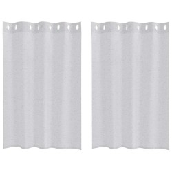 Rideau en Voile 2 pcs Gris clair 140 x 140 cm Polyester 524889524889