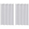Rideau en Voile 2 pcs Gris clair 140 x 140 cm Polyester 524889524889