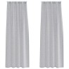 Rideau en Voile 2 pcs Gris foncé 260 x 140 cm Polyester 524891524891