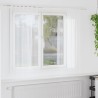 Rideau en Voile 2 pcs Blanc 175 x 140 cm Polyester 524893524893