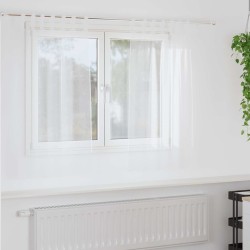 Rideau en Voile 2 pcs Blanc 140 x 140 cm Polyester 524894524894