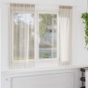 Rideau en Voile 2 pcs Couleur sable 175 x 140 cm Polyester 524895524895