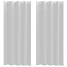 Rideau en Voile 2 pcs Gris clair 245 x 140 cm Polyester 524896524896