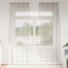 Rideau en Voile 2 pcs Crème 260 x 140 cm Polyester 524897524897