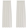 Rideau en Voile 2 pcs Crème 225 x 140 cm Polyester 524901524901
