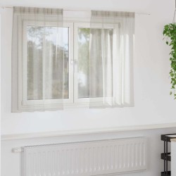 Rideau en Voile 2 pcs Crème 140 x 140 cm Polyester 524902524902