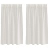Rideau en Voile 2 pcs Crème 140 x 140 cm Polyester 524902524902