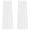 Rideau en Voile 2 pcs Blanc 260 x 140 cm Polyester 524915524915
