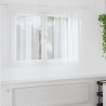 Rideau en Voile 2 pcs Blanc 140 x 140 cm Polyester 524916524916