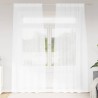 Rideau en Voile 2 pcs Blanc 245 x 140 cm Polyester 524917524917