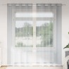 Rideau en Voile 2 pcs Gris foncé 260 x 140 cm Polyester 524920524920