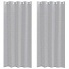 Rideau en Voile 2 pcs Gris foncé 260 x 140 cm Polyester 524920524920