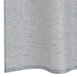 Rideau en Voile 2 pcs Gris foncé 260 x 140 cm Polyester 524920524920