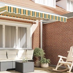 Cordon d'auvent Vert et jaune 230 x 20 cm Toile 524946524946